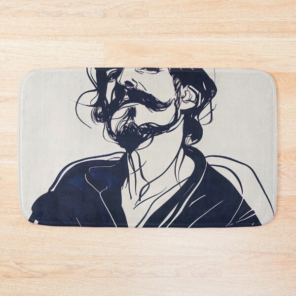 Item preview, Diego Velázquez, portrait - Blue Abstract Art designed and sold by shadow-bloom.