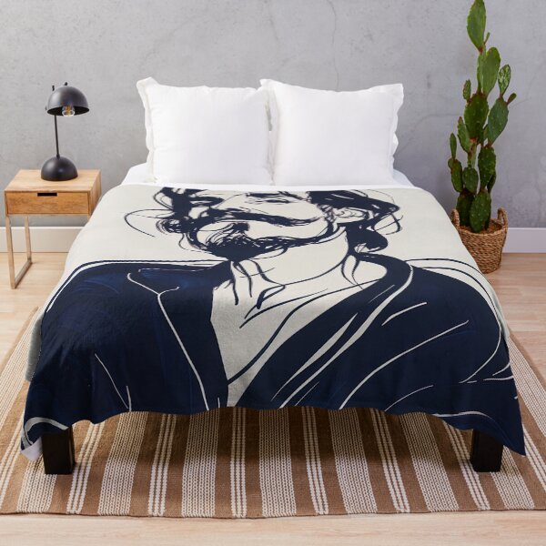 Item preview, Diego Velázquez, portrait - Blue Abstract Art designed and sold by shadow-bloom.