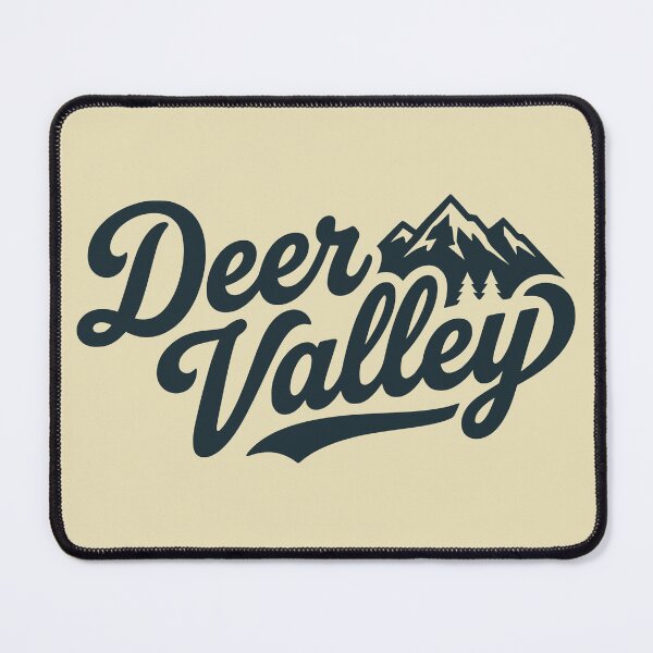 Item preview, Deer Valley Mountain Retro Script designed and sold by Travelpeak.