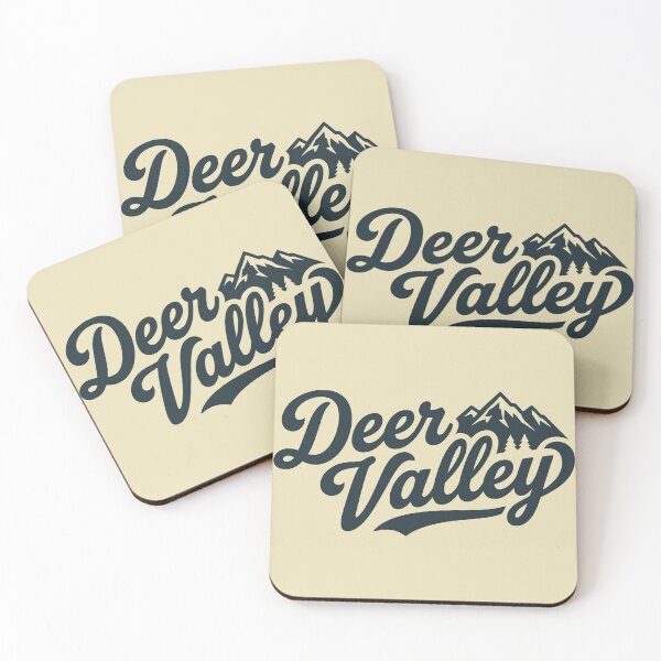 Item preview, Deer Valley Mountain Retro Script designed and sold by Travelpeak.