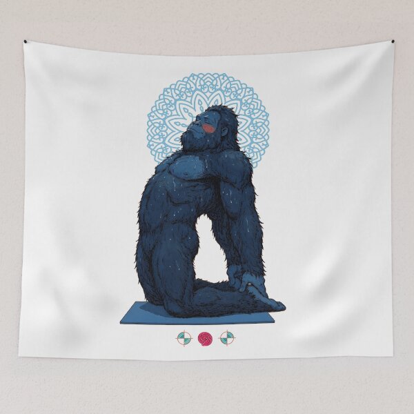 Item preview, Hot Yoga Camel Pose – Funny Sasquatch Backbend Design designed and sold by Whimsy Trail Co.