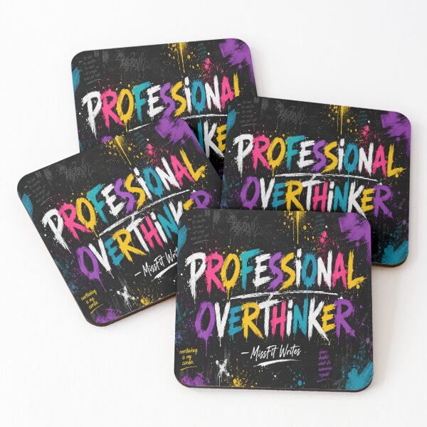 Item preview, Professional Overthinker – Graffiti Art designed and sold by missfit-writes.