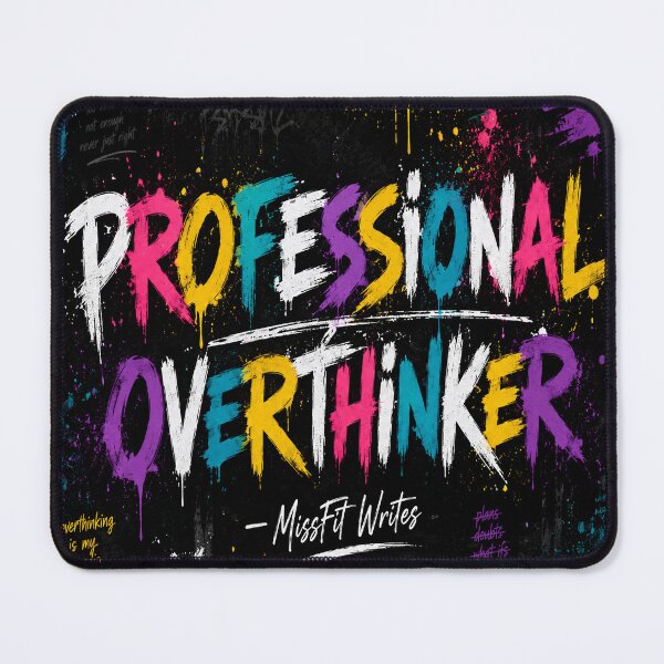 Item preview, Professional Overthinker – Graffiti Art designed and sold by missfit-writes.