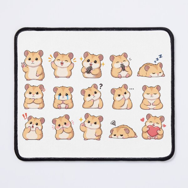 Item preview, Hampy the Hamster - Cute Hamster Emotions designed and sold by Kaizen-works.