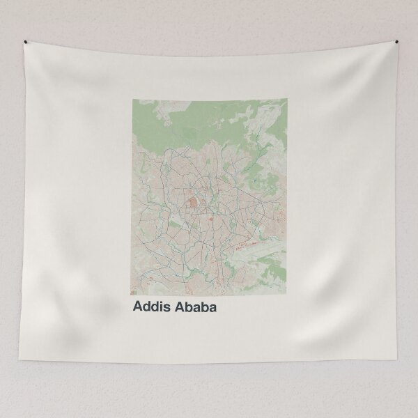 Item preview, Addis Ababa Minimalistic Map Art designed and sold by MapsNerd.