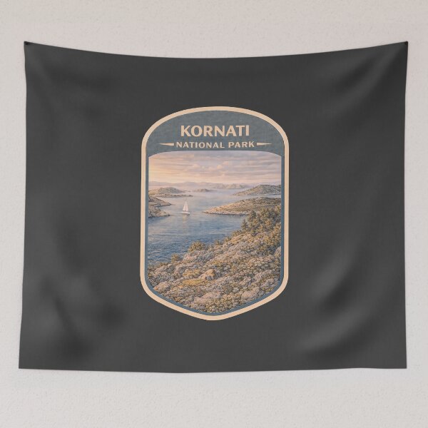 Item preview, Vintage Croatia National Parks Travel Collection: Kornati  designed and sold by PinUpPizzazz.