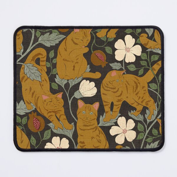 Item preview, Floral Ginger Cats designed and sold by Gaia Marfurt.