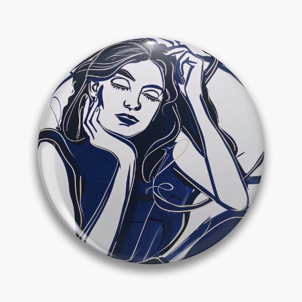 Item preview, Dione, Greek deity - Blue Abstract Art designed and sold by shadow-bloom.