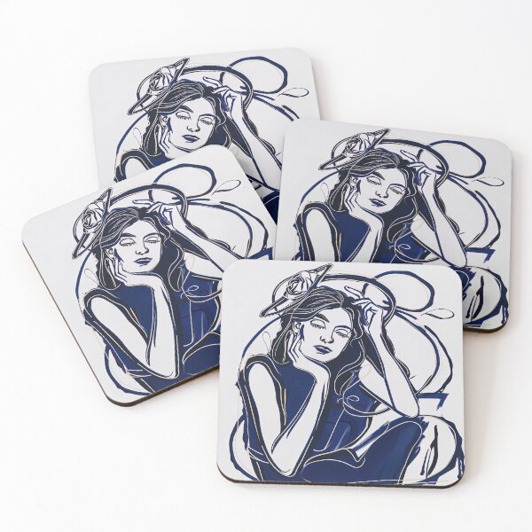 Item preview, Dione, Greek deity - Blue Abstract Art designed and sold by shadow-bloom.