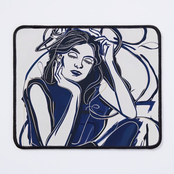 Item preview, Dione, Greek deity - Blue Abstract Art designed and sold by shadow-bloom.