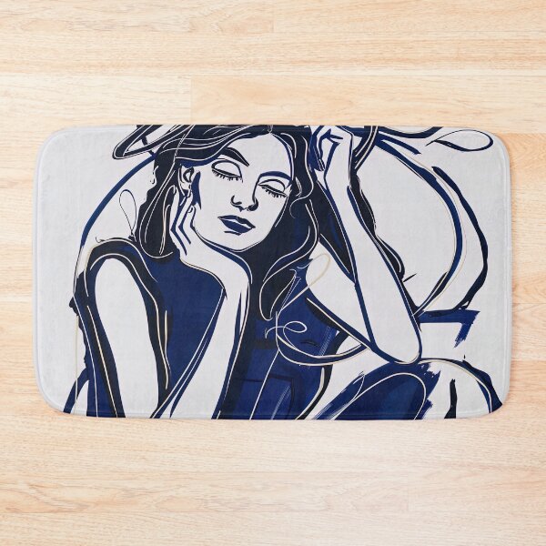 Item preview, Dione, Greek deity - Blue Abstract Art designed and sold by shadow-bloom.