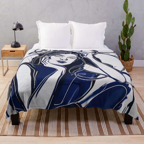 Item preview, Dione, Greek deity - Blue Abstract Art designed and sold by shadow-bloom.