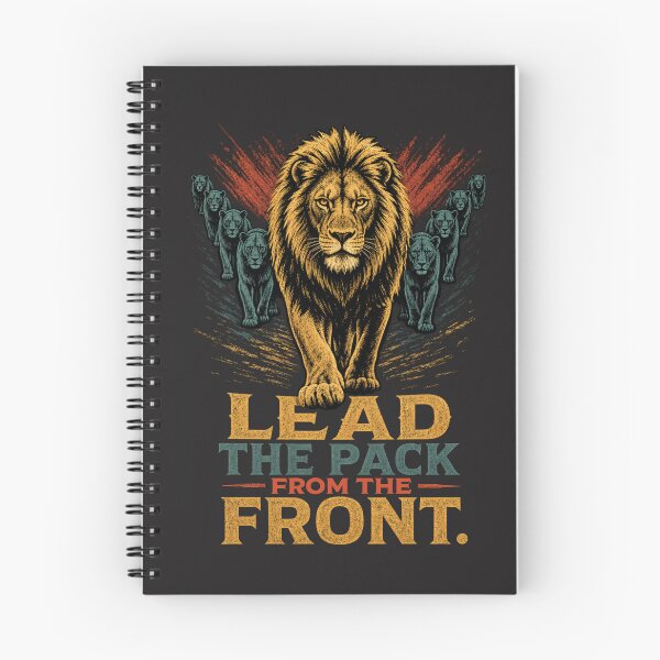 Item preview, Lead The Pack From The Front Motivational Lion Leadership Design designed and sold by Bennie Singh.