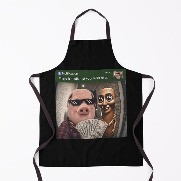 Item preview, There Is Motion at Your Front Door John Pork Meme designed and sold by khdmalakarak.