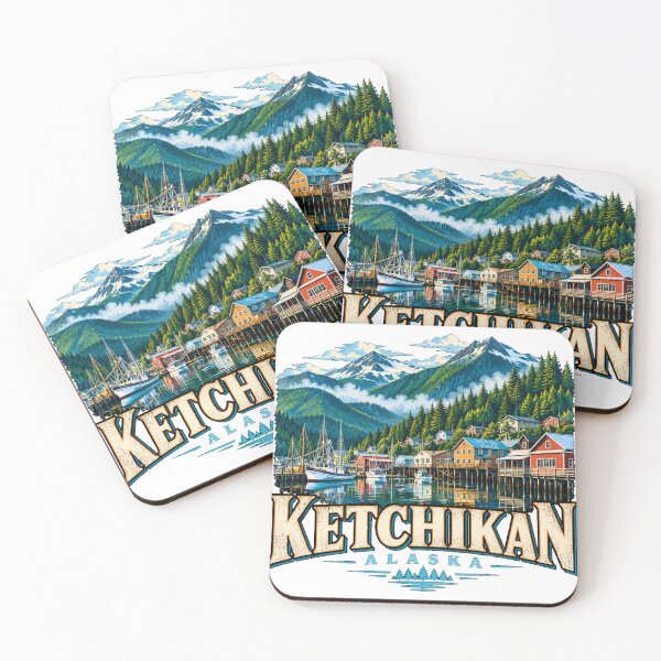 Item preview, Vintage Ketchikan Alaska Travel Souvenir Landmark Gift designed and sold by MichaeIRellov.