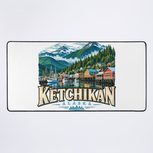Item preview, Vintage Ketchikan Alaska Travel Souvenir Landmark Gift designed and sold by MichaeIRellov.