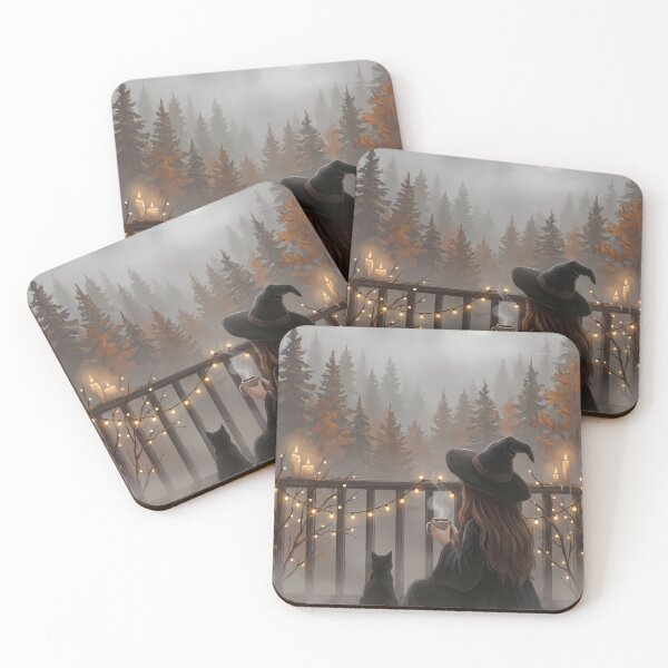 Item preview, Witchy Coffee and Cat designed and sold by PurrfectHome.