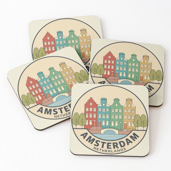 Item preview, Amsterdam Netherlands Travel Badge  designed and sold by Travelpeak.
