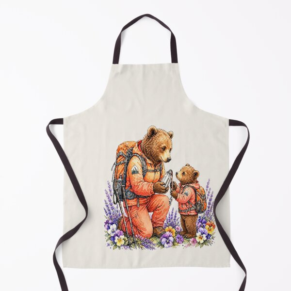 Item preview, Hiking Mother Bear With Her Cub designed and sold by the artedivino.