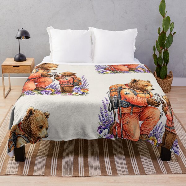 Item preview, Hiking Mother Bear With Her Cub designed and sold by the artedivino.