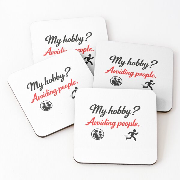 Item preview, My Hobby Is Avoiding People Funny Introvert Quote designed and sold by MarselArt.