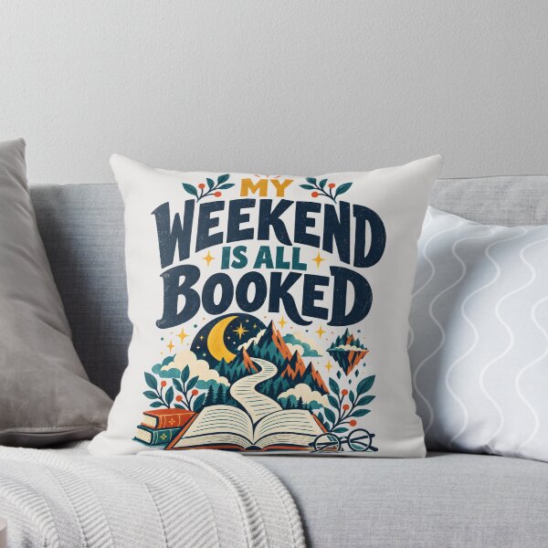 Item preview, My Weekend Is All Booked Funny Reading designed and sold by MagicTheDog.