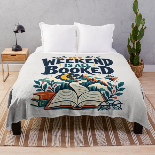 Item preview, My Weekend Is All Booked Funny Reading designed and sold by MagicTheDog.