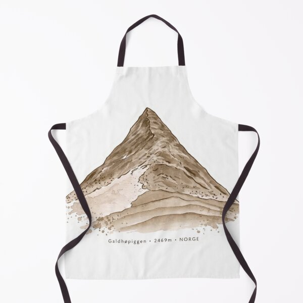 Item preview, Galdhøpiggen Mountain Watercolor Art - Norway Hiking Adventure designed and sold by Xeneros.
