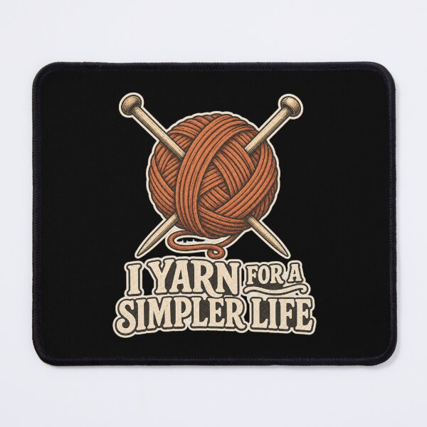 Item preview, I Yarn For A Simpler Life Shirt, Funny Knitting T-Shirt, Crochet Humor Tee, Funny Yarn Lover Gift Shirt, Vintage Craft Graphic designed and sold by TshirtsLabs.