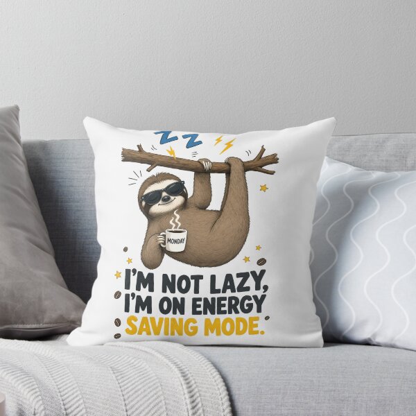 Item preview, Funny Sloth Coffee Lover - I'm Not Lazy, I'm On Energy Saving Mode designed and sold by ART BOND.