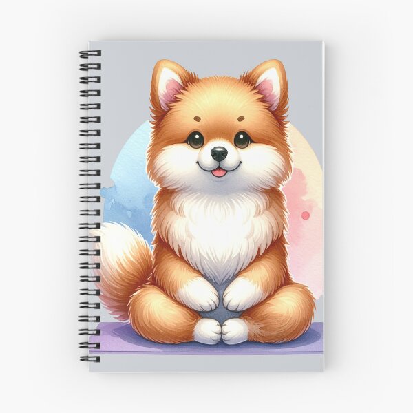Item preview, Relaxed yoga dog in watercolors designed and sold by LiskoDesign.