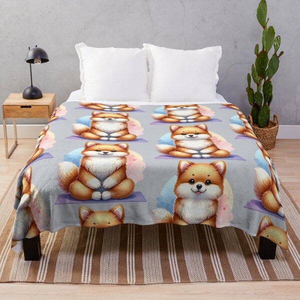 Item preview, Relaxed yoga dog in watercolors designed and sold by LiskoDesign.