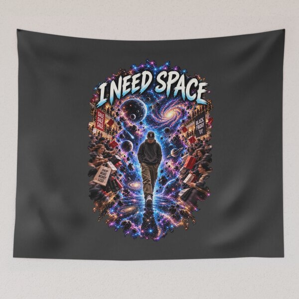 Item preview, I Need Space – Cosmic Personal Space Humor designed and sold by KissMy6 Industries.