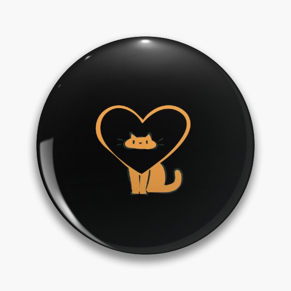 Item preview, Cat Heart Outline designed and sold by loosequee.