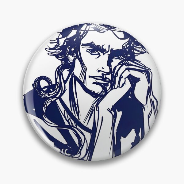 Item preview, Dionysus, Greek deity - Blue Abstract Art designed and sold by shadow-bloom.