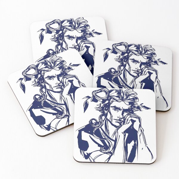 Item preview, Dionysus, Greek deity - Blue Abstract Art designed and sold by shadow-bloom.