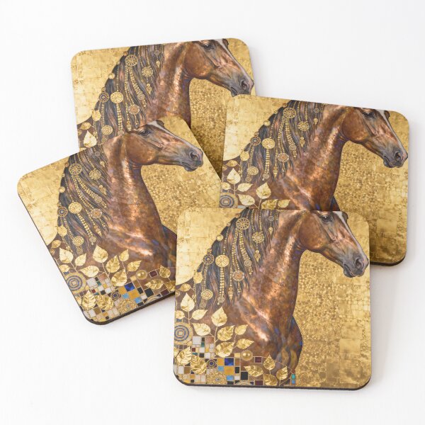 Item preview, Golden Chestnut Horse Portrait designed and sold by KAMOCHI Art.