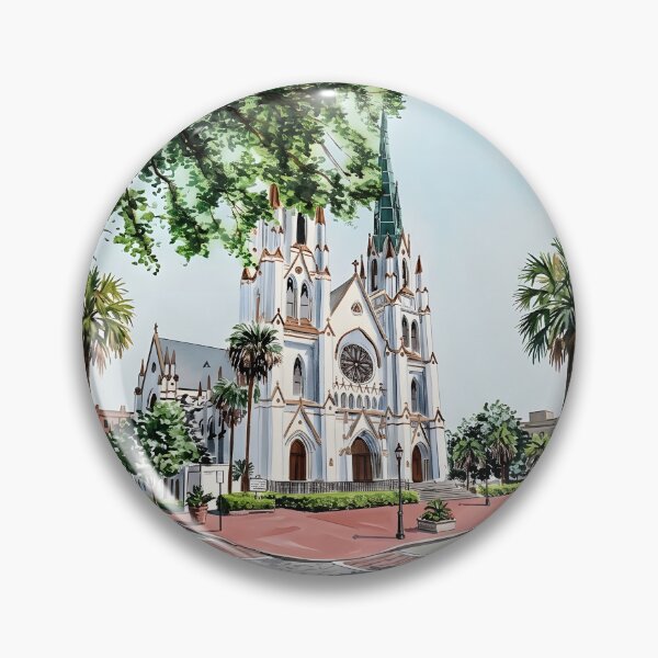 Aperçu de l'œuvre Cathédrale Saint-Jean-Baptiste de Savannah créée et vendue par POSTERIOCREW.