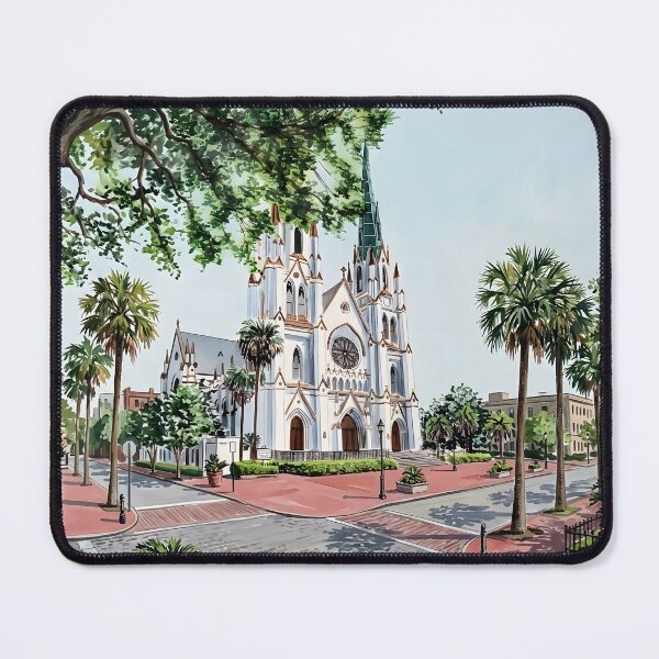 Item preview, Cathedral of St John the Baptist Savannah  designed and sold by POSTERIOCREW.