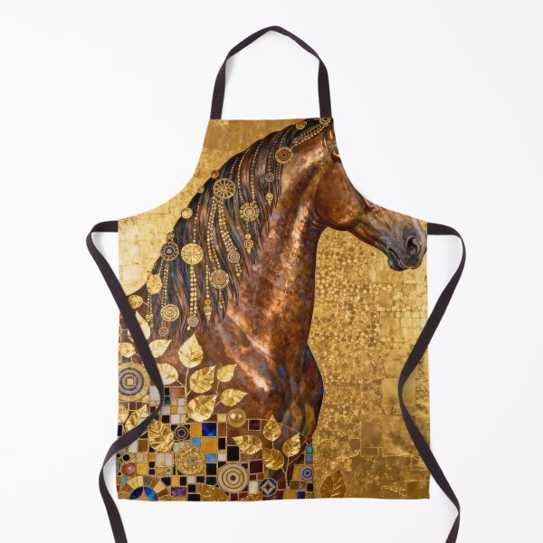 Item preview, Golden Chestnut Horse Portrait designed and sold by KAMOCHI Art.
