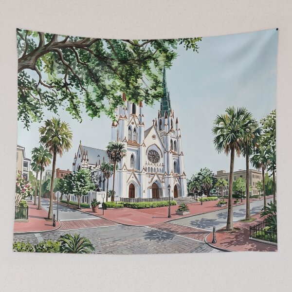 Item preview, Cathedral of St John the Baptist Savannah  designed and sold by POSTERIOCREW.