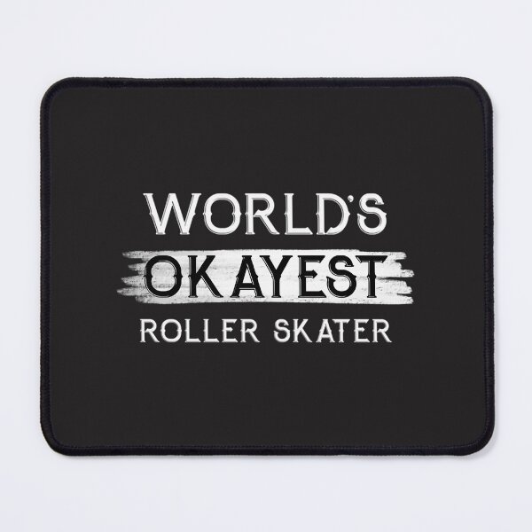 Item preview, Worlds Okayest Roller Skater Funny Retro Skateboarding Design designed and sold by neo5943.