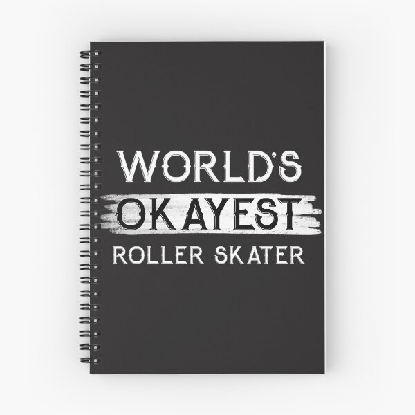 Item preview, Worlds Okayest Roller Skater Funny Retro Skateboarding Design designed and sold by neo5943.