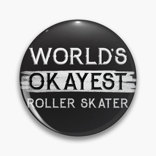 Item preview, Worlds Okayest Roller Skater Funny Retro Skateboarding Design designed and sold by neo5943.