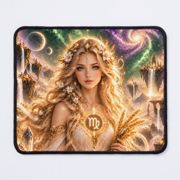 Item preview, Goddess Virgo Zodiac Angel Fantasy Art designed and sold by knuppify.