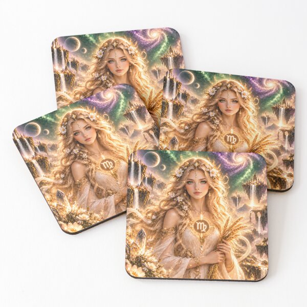 Item preview, Goddess Virgo Zodiac Angel Fantasy Art  designed and sold by knuppify.