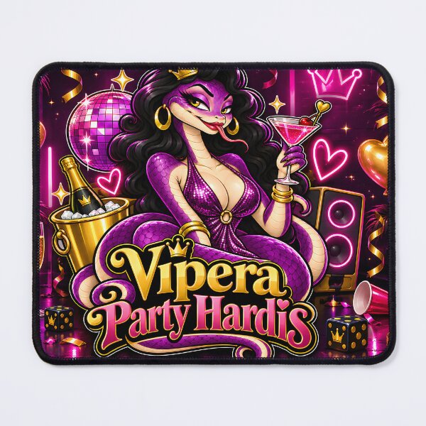 Item preview, Vipera Party Hardis – Glamorous Snake Queen designed and sold by PRINTIONAL.