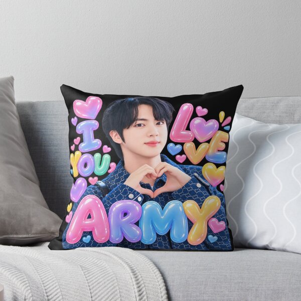 Item preview, BTS Jin I LOVE YOU ARMY – Kim Seokjin K-Pop Fan Art designed and sold by ManggaeJM.