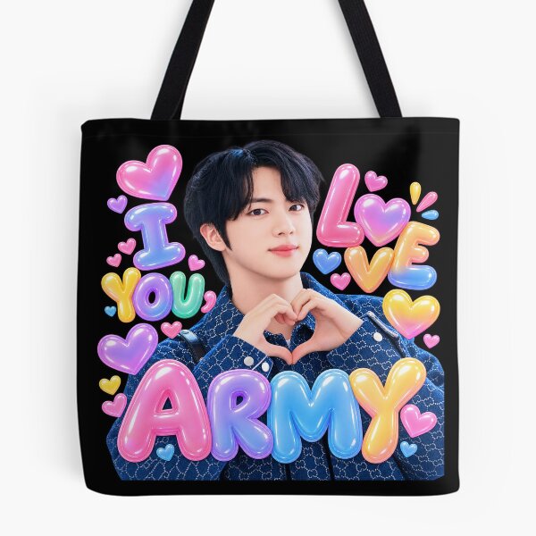 Item preview, BTS Jin I LOVE YOU ARMY – Kim Seokjin K-Pop Fan Art designed and sold by ManggaeJM.
