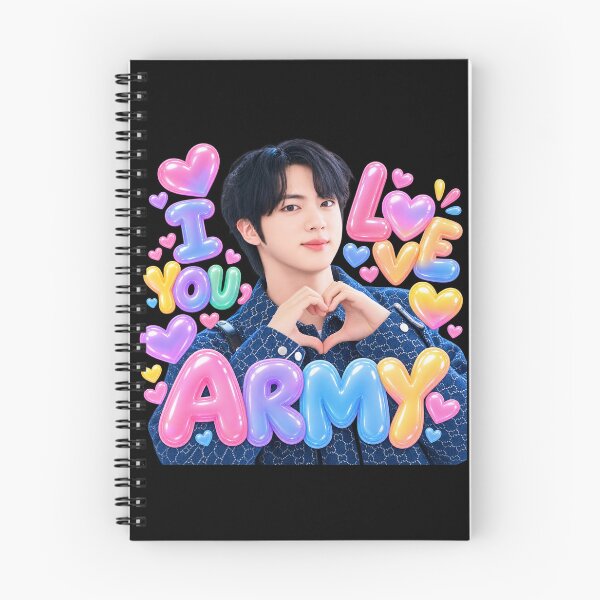 Item preview, BTS Jin I LOVE YOU ARMY – Kim Seokjin K-Pop Fan Art designed and sold by ManggaeJM.